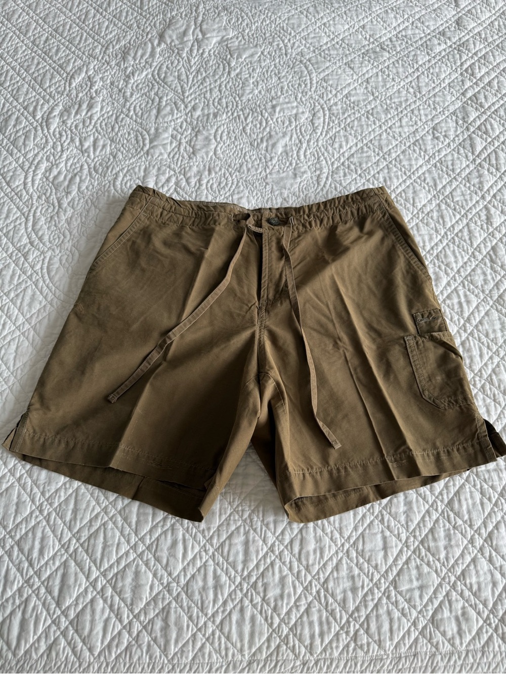 Women’s Casual Drawstring Cargo Shorts - Olive / Army Green